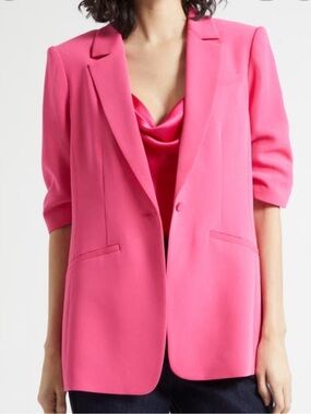 Cinq a SetWomen’s Hot Pink Tailored Blazer Jacket